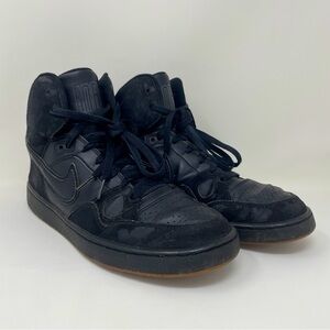 Nike Force Black High Top Size 10.5 Shoe Sneaker